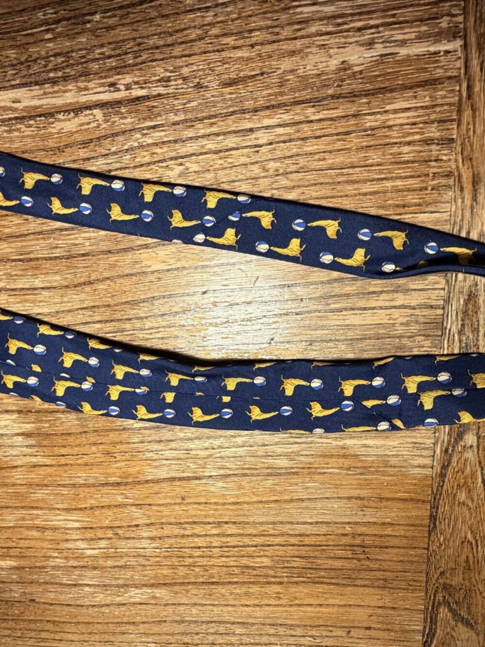 Thomas Pink Navy Yellow Labrador Novelty Silk Tie